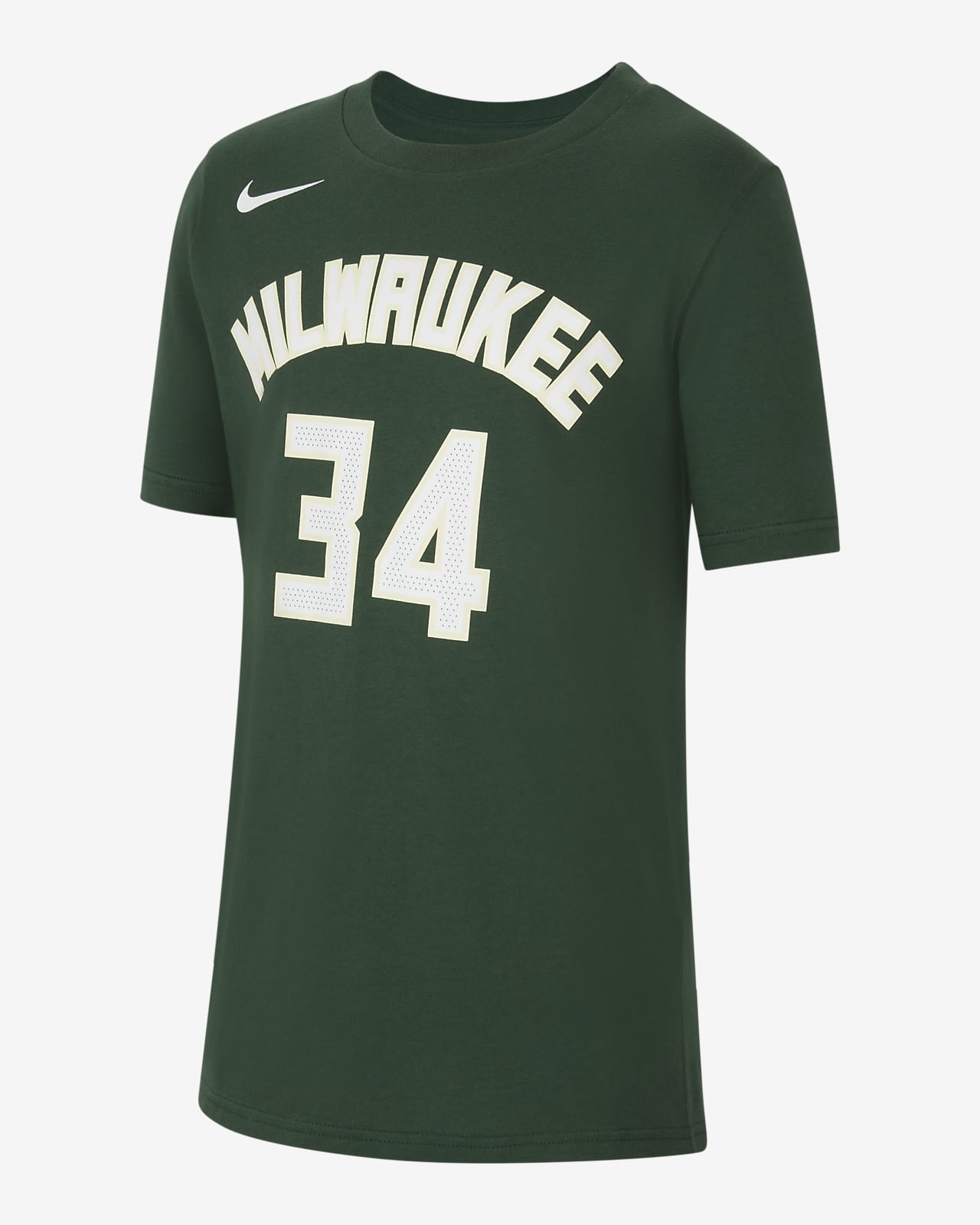 T-shirt dla dużych dzieci Nike NBA Milwaukee Bucks