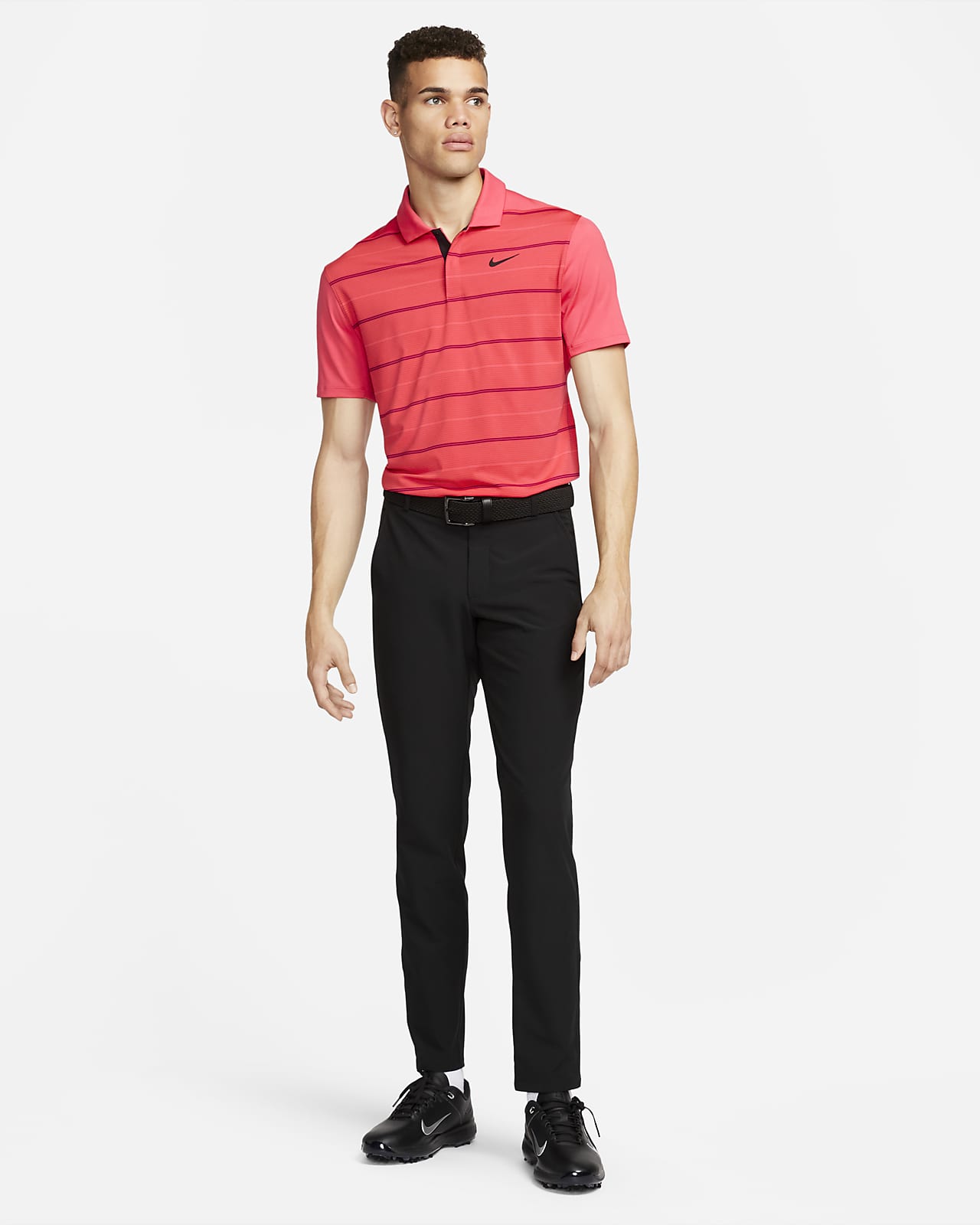 Nike Dri-FIT Tiger Woods Men's Striped Golf Polo