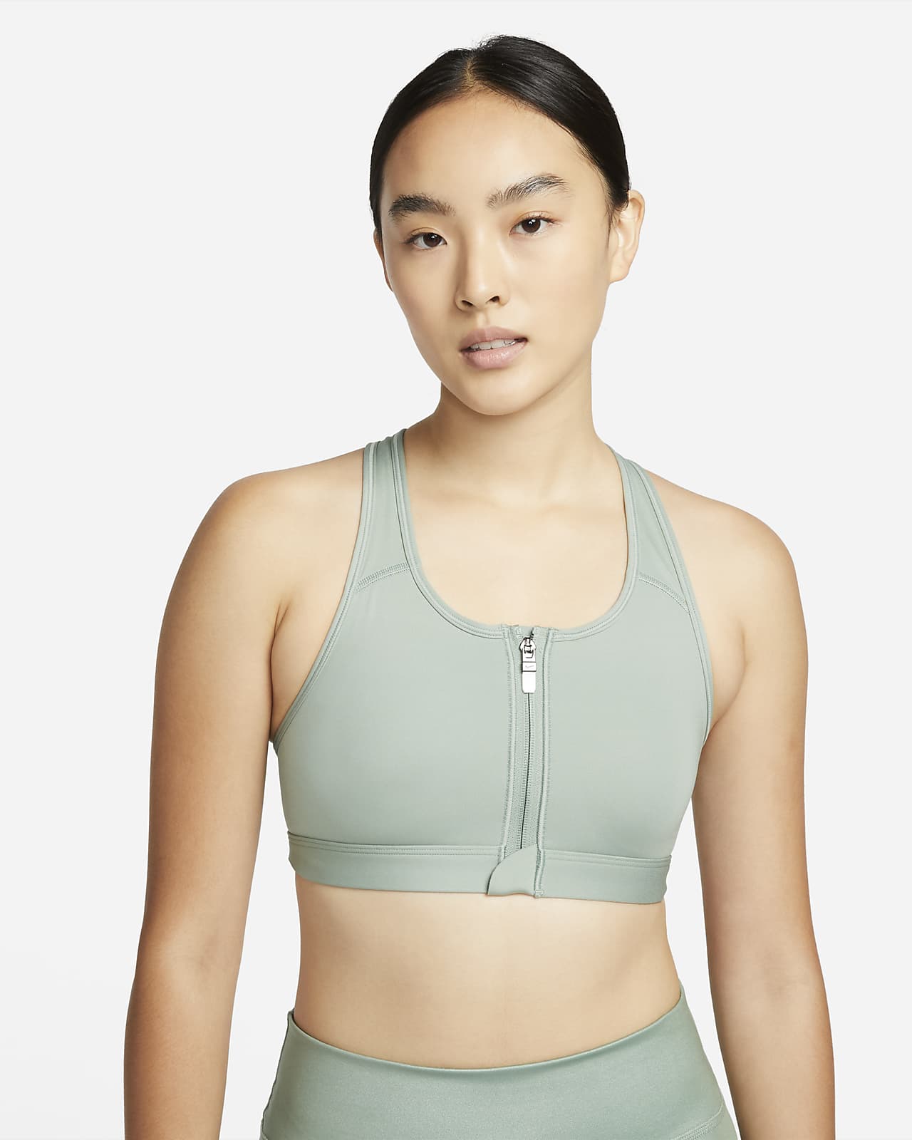 Nike Dri-FIT Swoosh Women's Medium-Support Padded Zip-Front Sports Bra