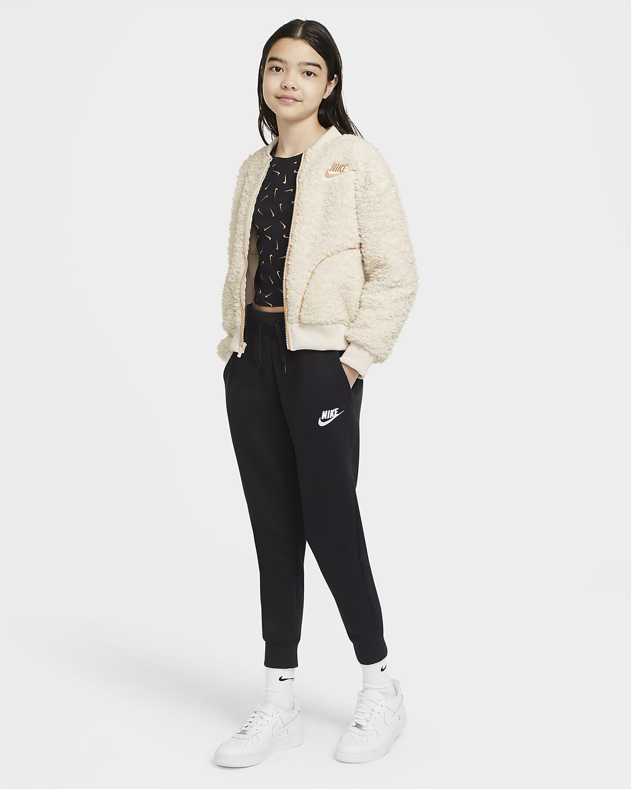 nike air full zip sherpa jacket