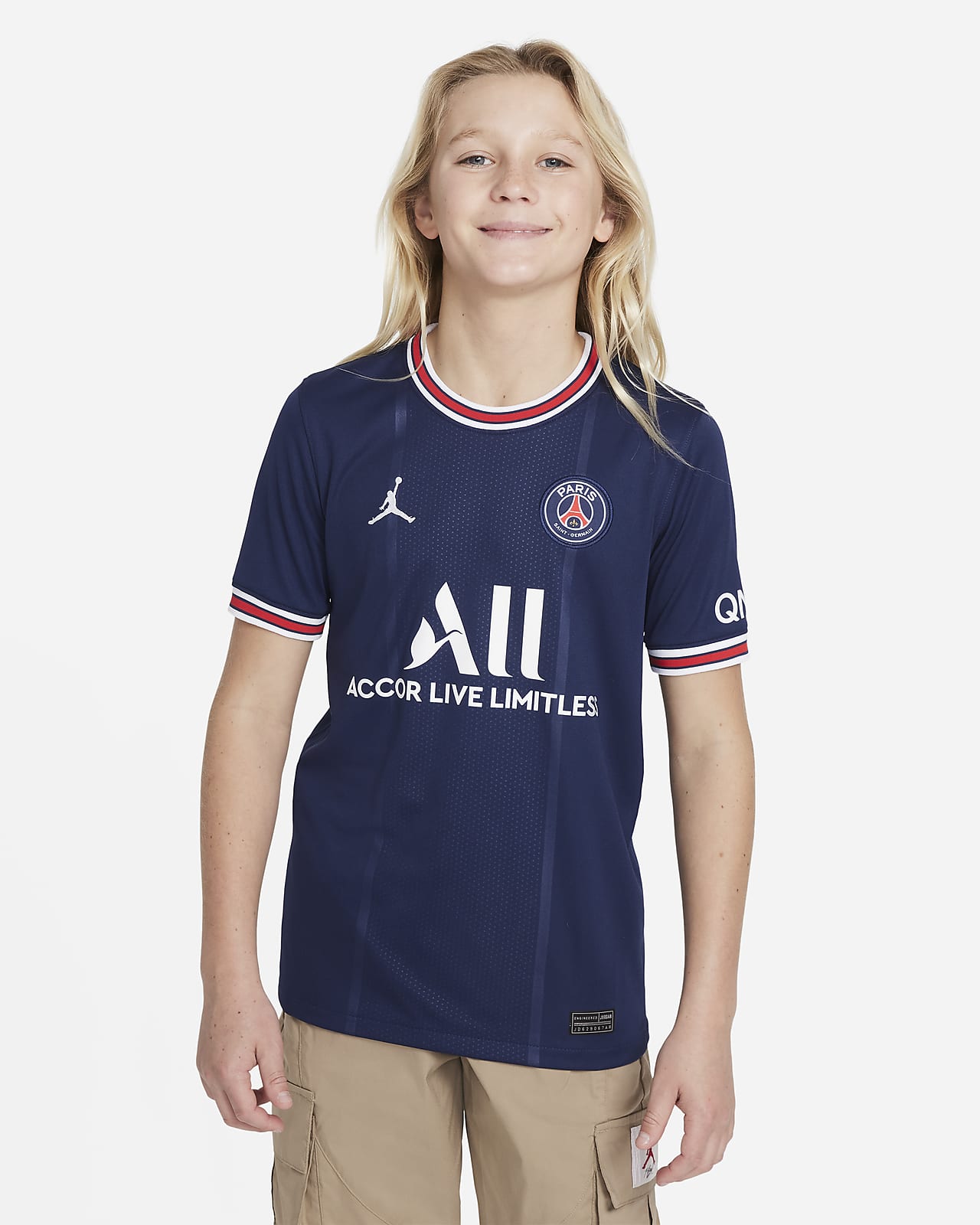 Paris Saint-Germain 2021/22 Stadium Home Older Kids' Football Shirt ...