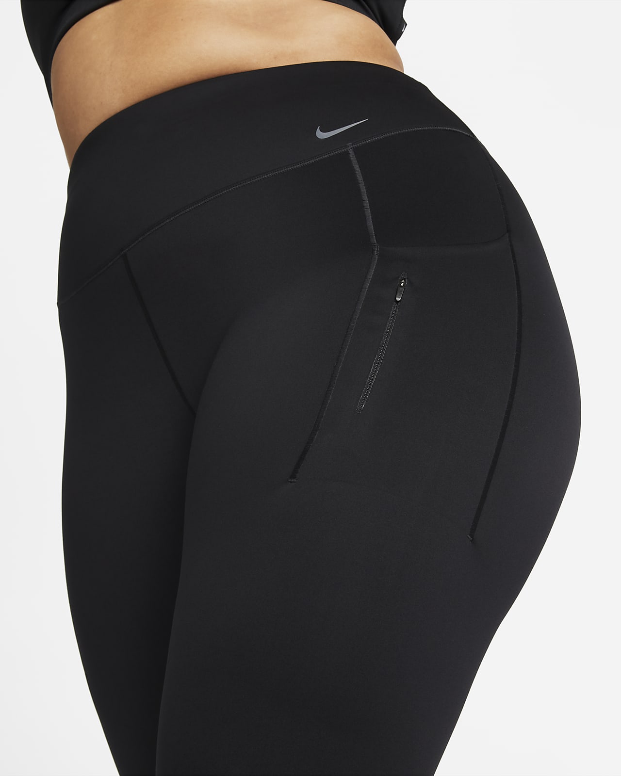 Nike Go Women's Firm-Support Capri Leggings Pockets (Plus Size). Nike.com