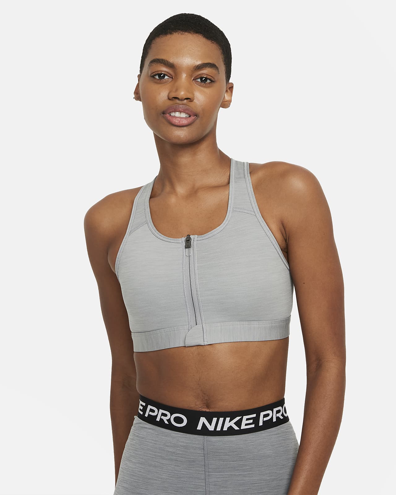 Nike Swoosh Women’s Medium-Support Padded Zip-Front Sports Bra. Nike.com