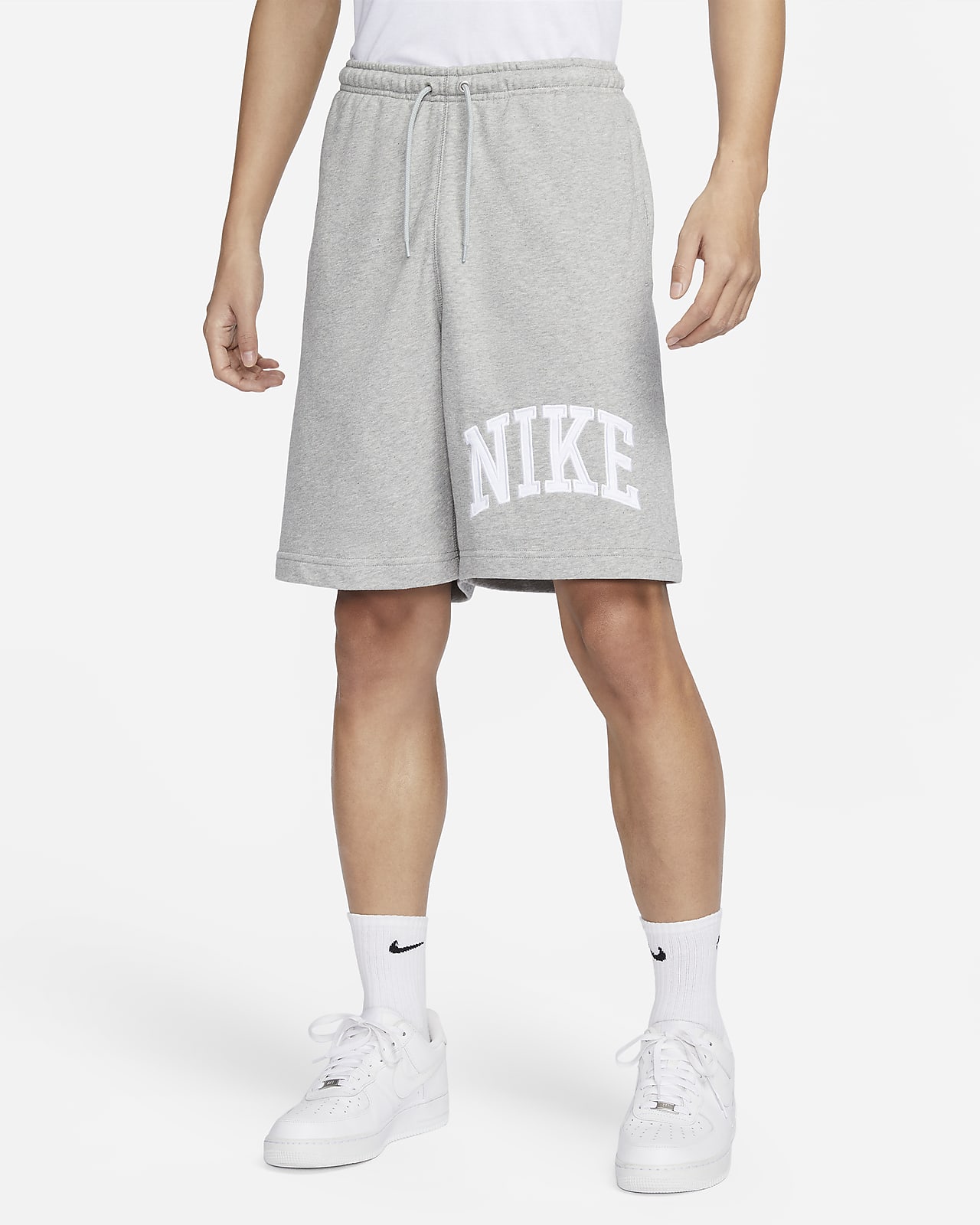 กางเกงขาสั้นผ้าเฟรนช์เทรีผู้ชาย Nike Sportswear Club