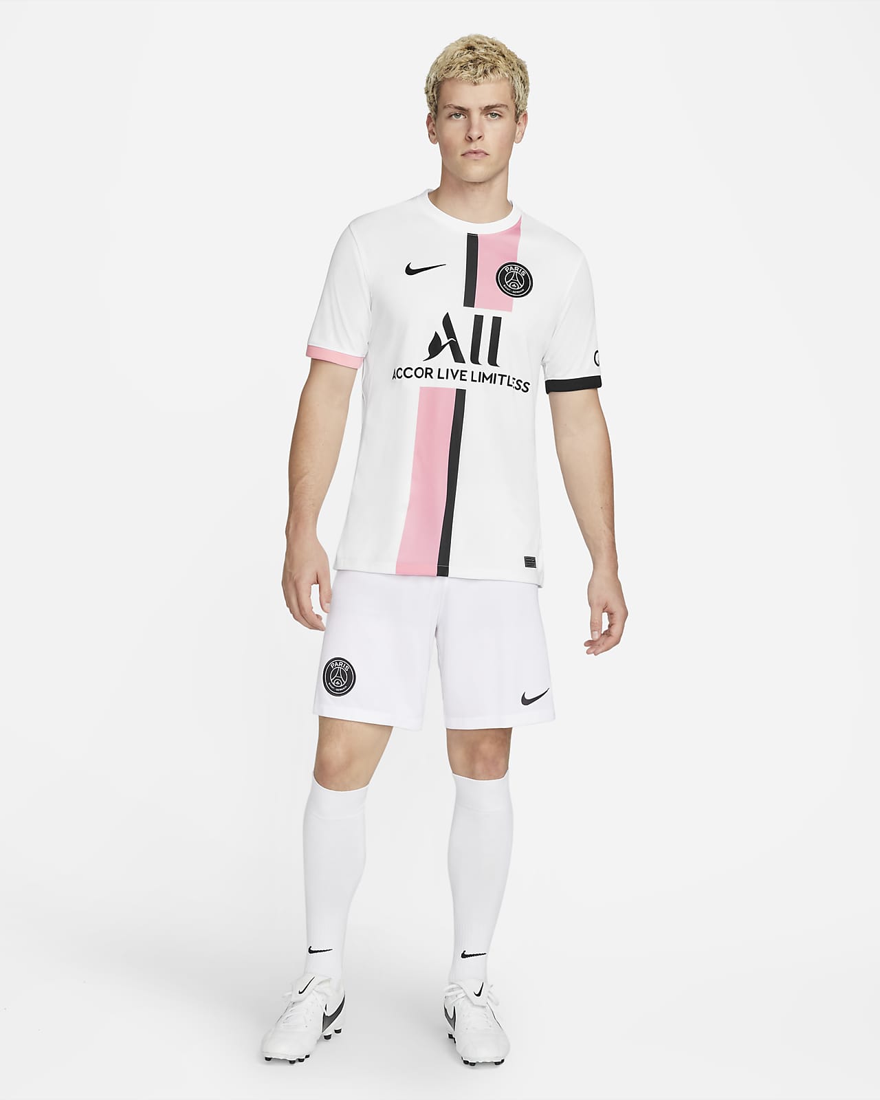 Neymar Jr. Paris Saint-Germain Nike Women's 2021/22 Away Breathe Stadium  Replica Player Jersey - White