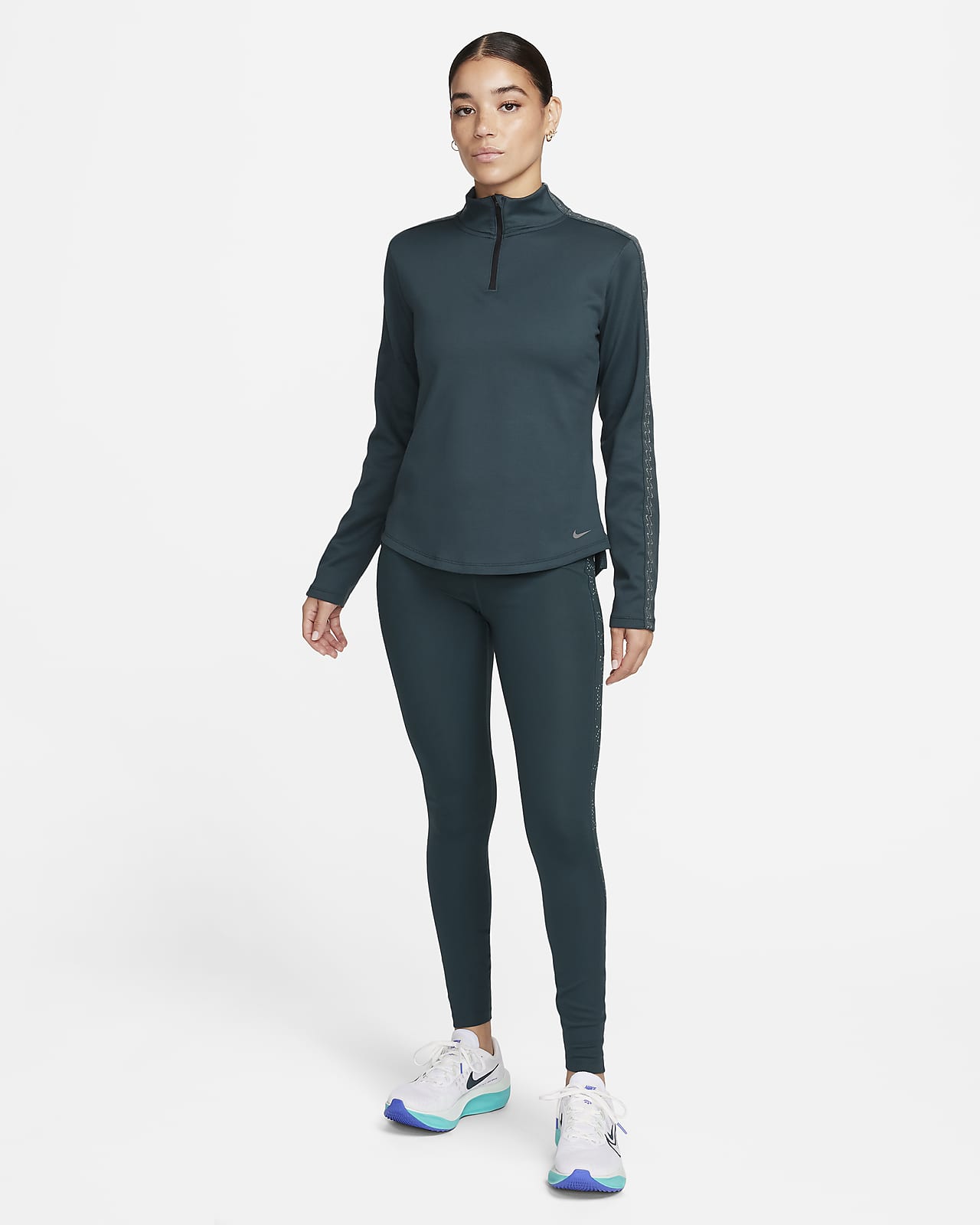 Nike sz S Women's POWER SPEED Running Capris NEW $110 801694 435 Blue /  Black