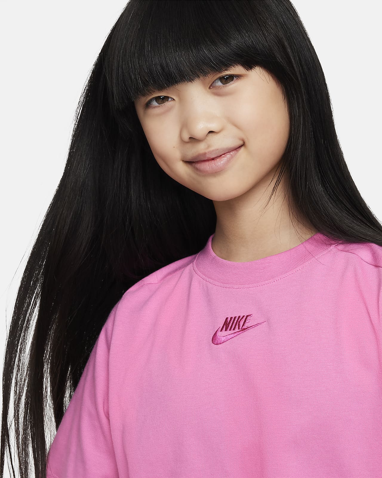 Nike Sportswear Older Kids' (Girls') Short-Sleeve Top. Nike LU