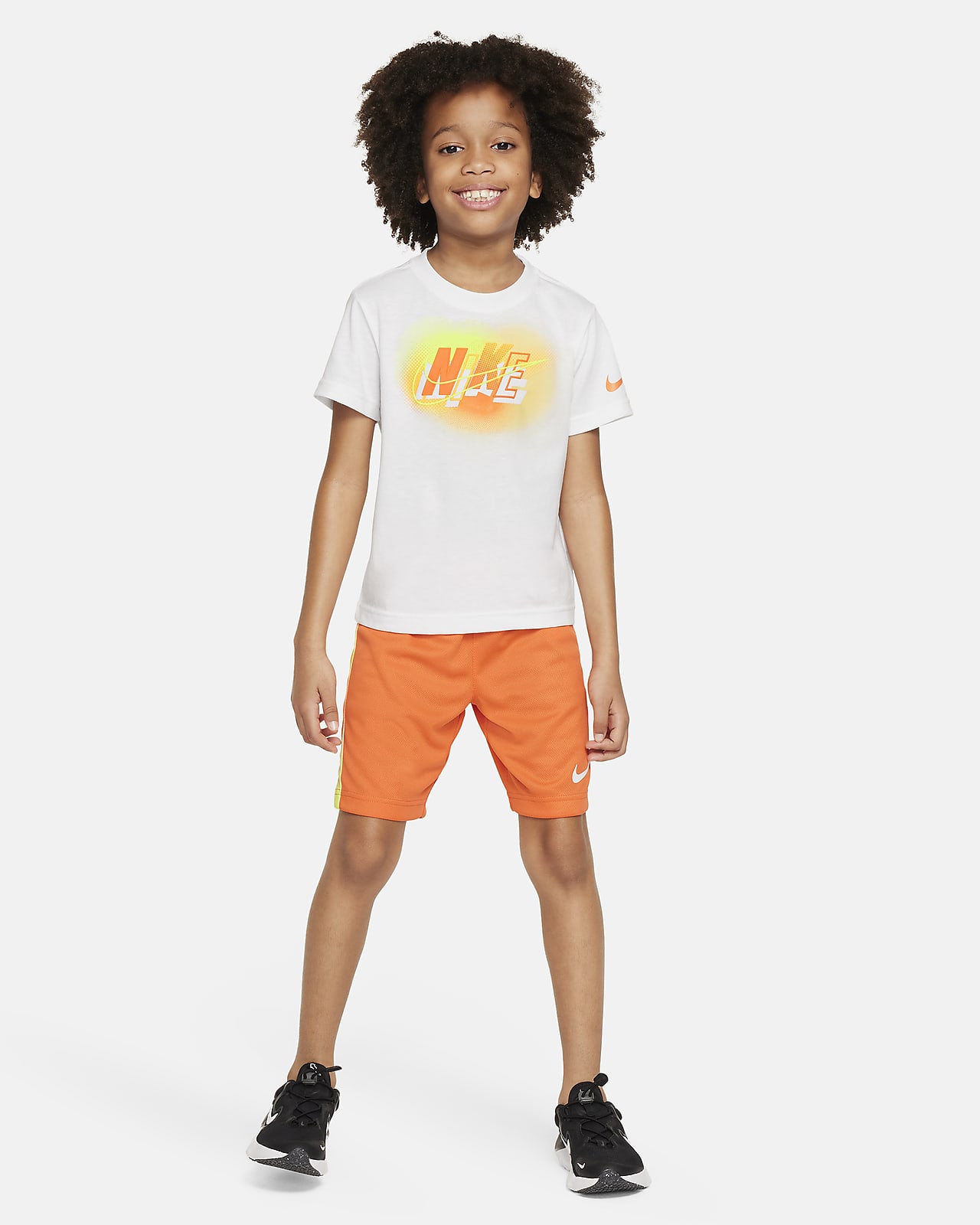 Conjunto com calções Nike Hazy Rays para criança