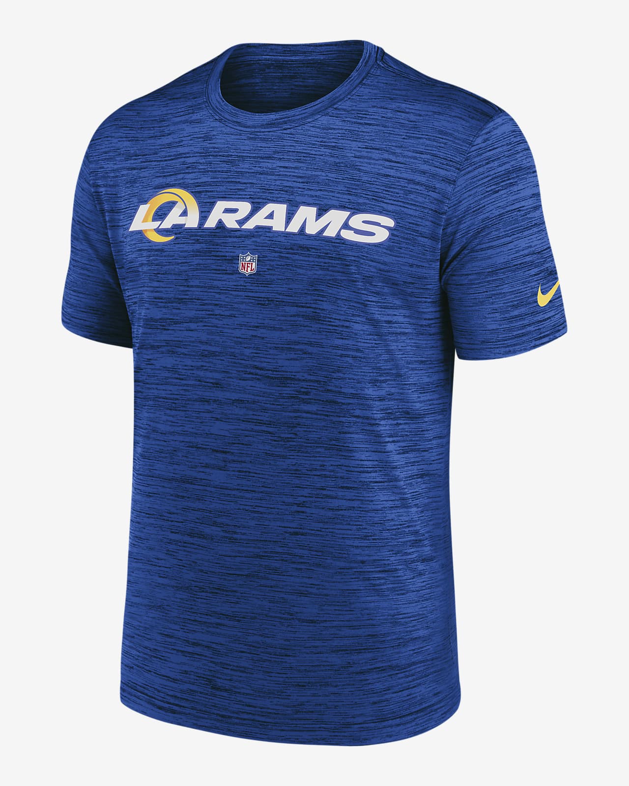 Nike Women's Dri-Fit Sideline Velocity (NFL Los Angeles Rams) T-Shirt in Blue, Size: Medium | 00M64NP95-0BN