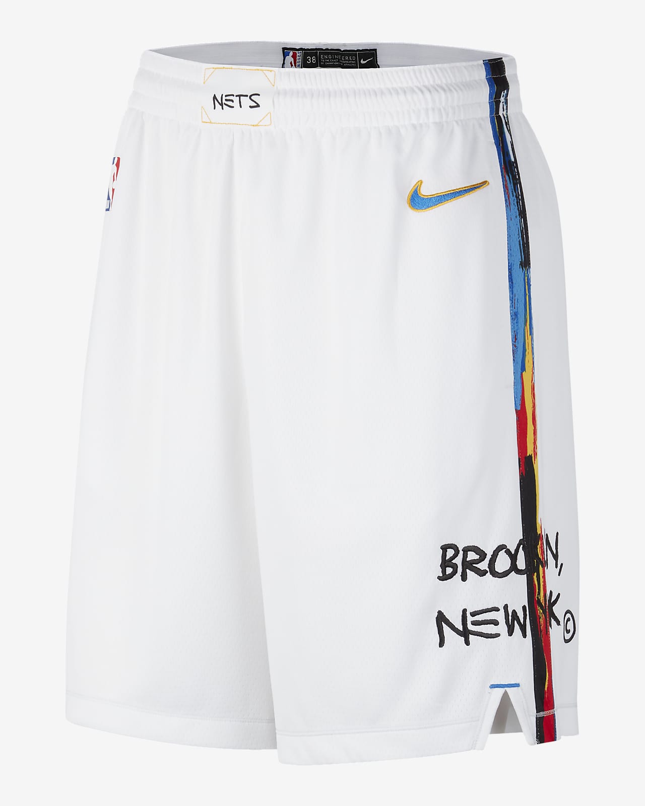 nba white shorts
