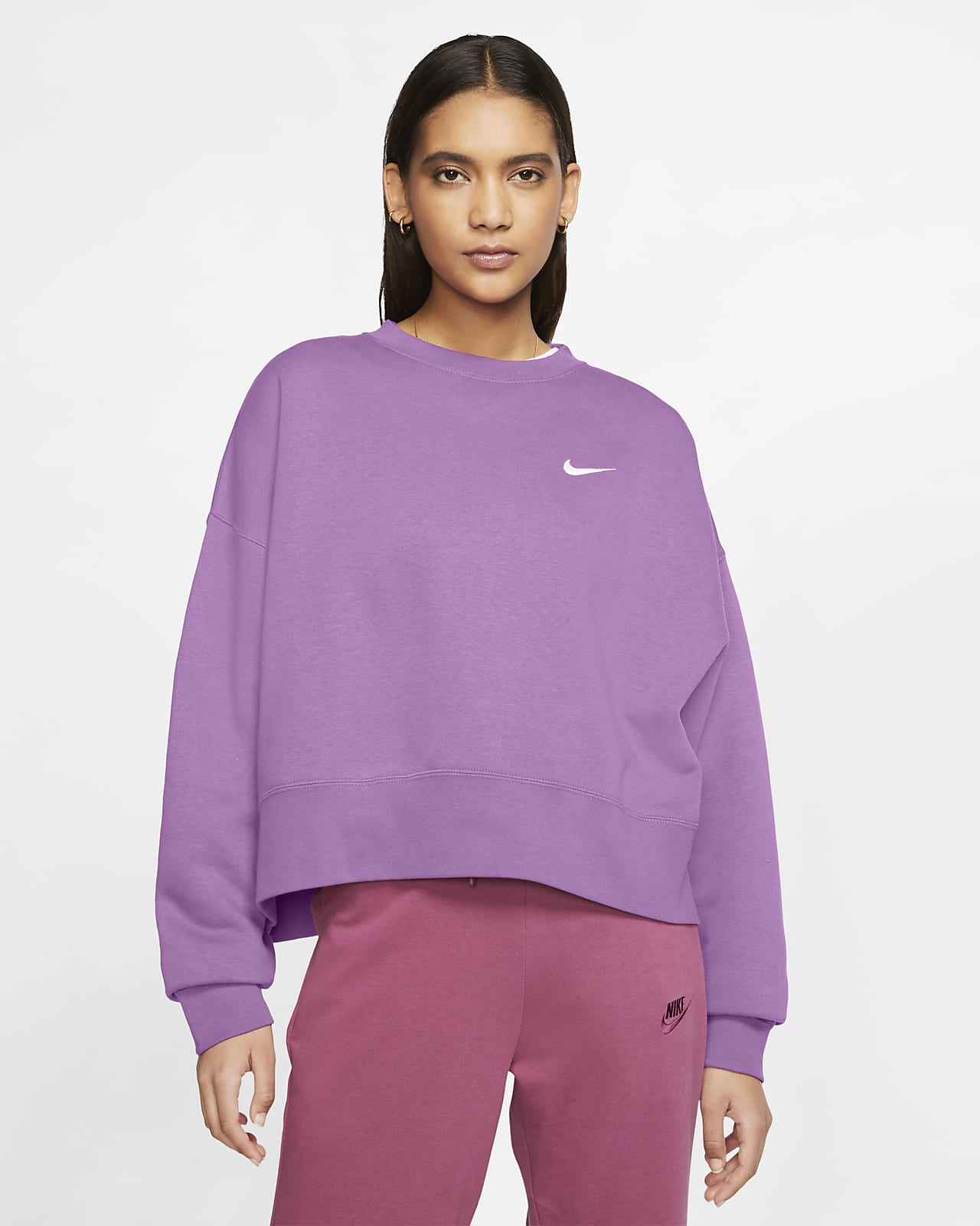 nike fleece crew