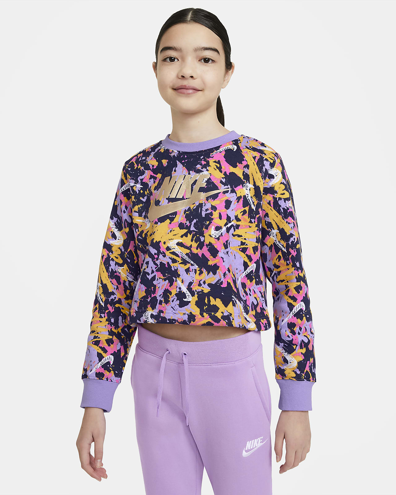 nike cropped crew neck