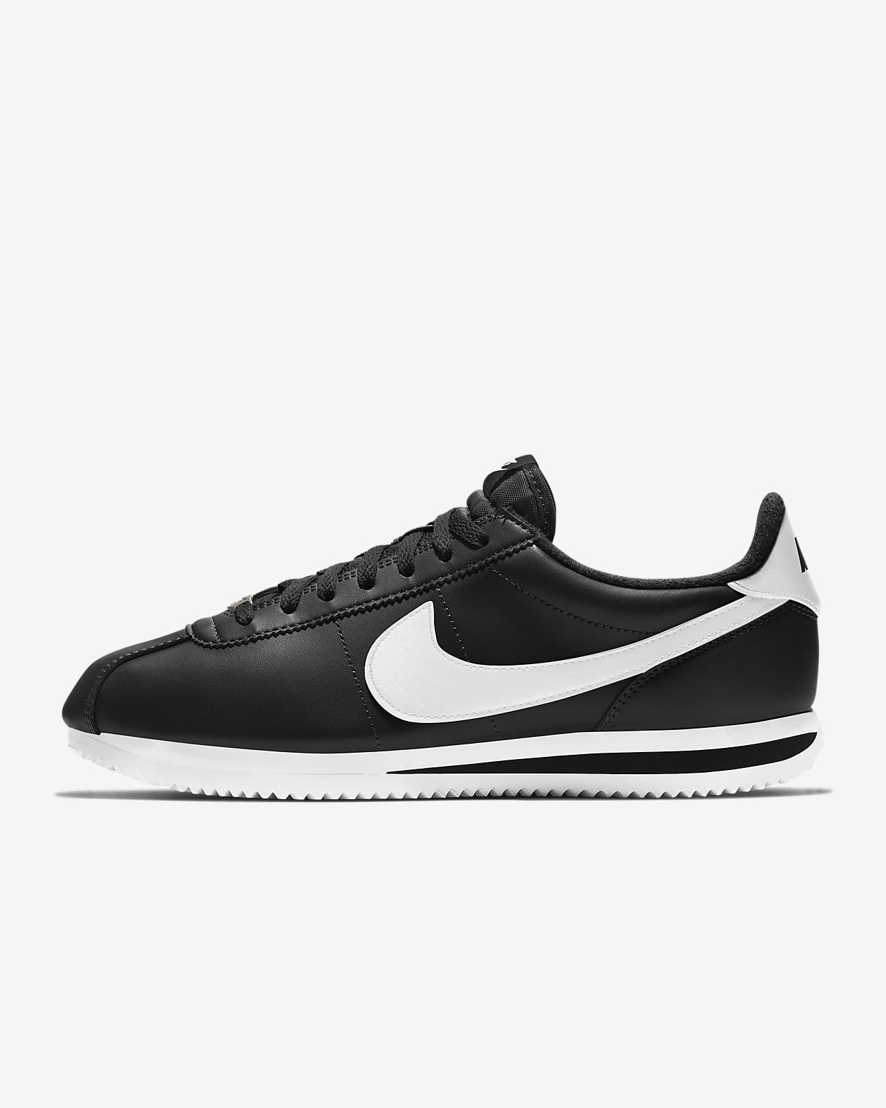 nike cortez black and white outfit