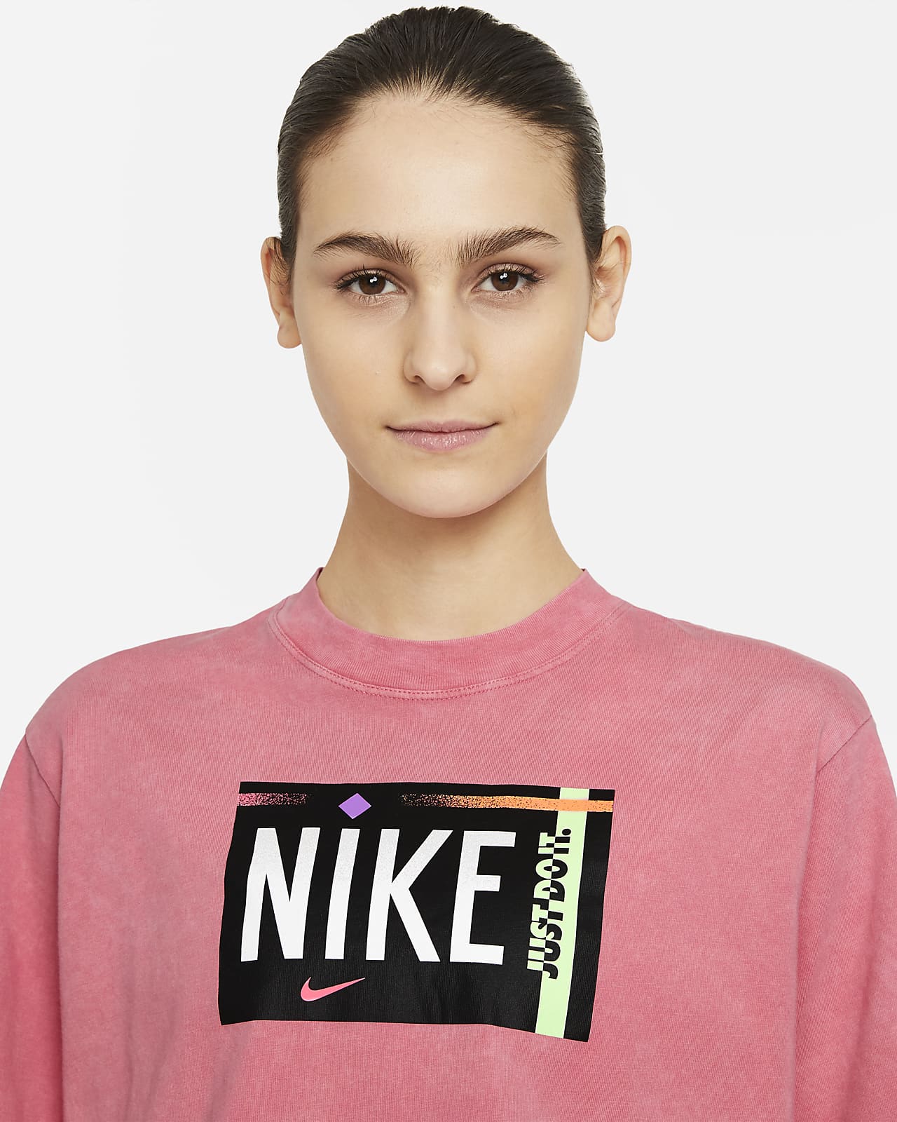 nike shirt dames roze