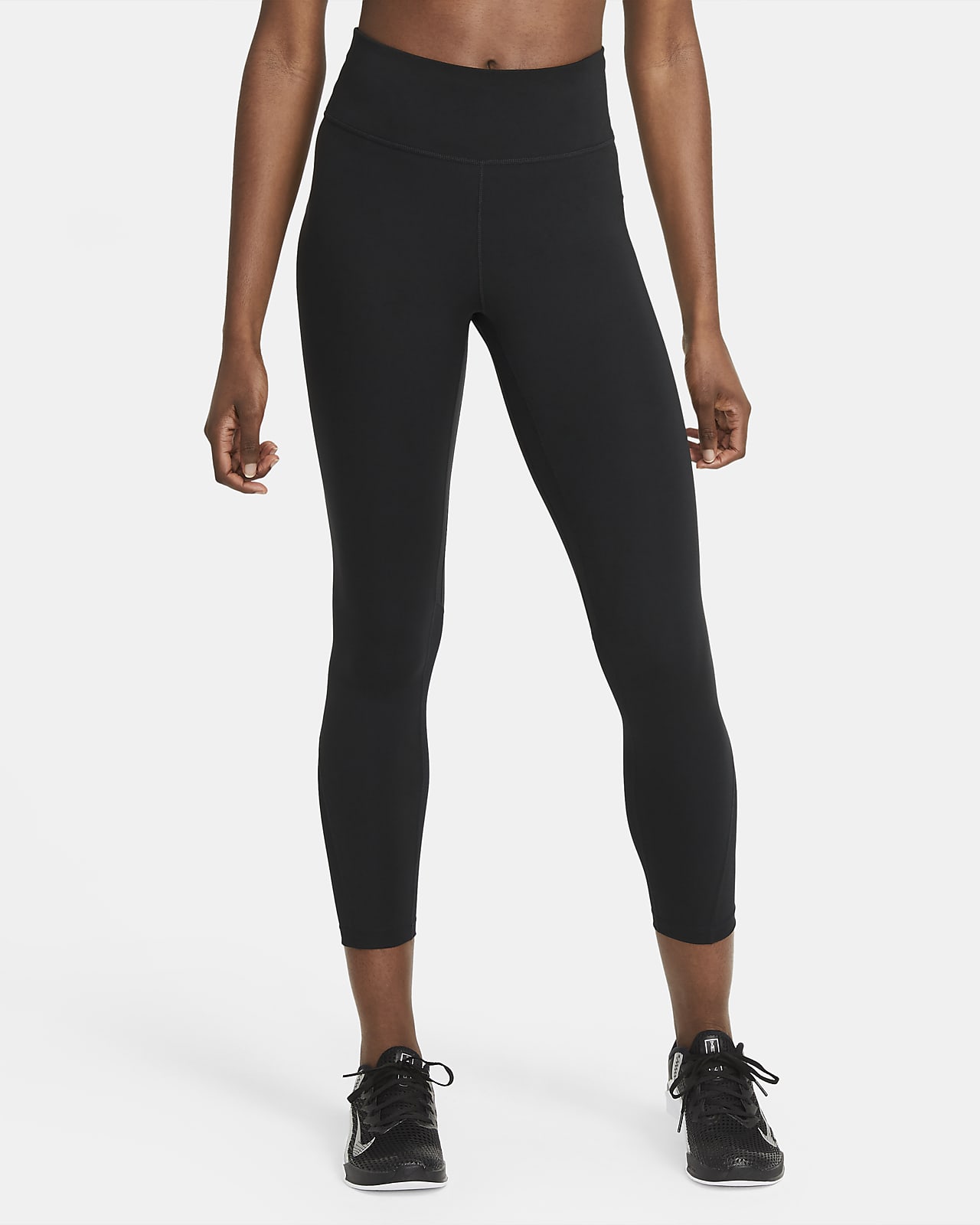 Γυναικείο κολάν μεσαίου ύψους 7/8 με φάσες από διχτυωτό υλικό Nike One