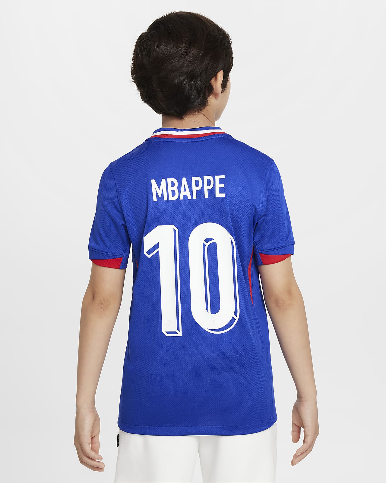Kylian Mbappé FFF (Men's Team) 2024/25 Stadium Home Older Kids' Nike Dri-FIT Football Replica Shirt