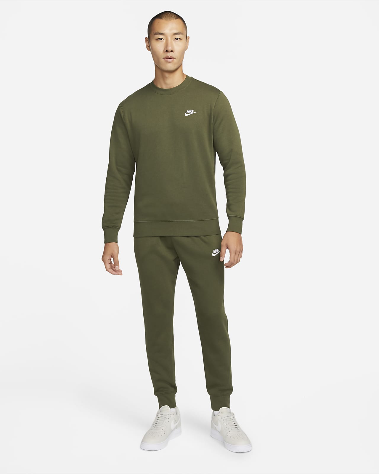 nike fleece crew