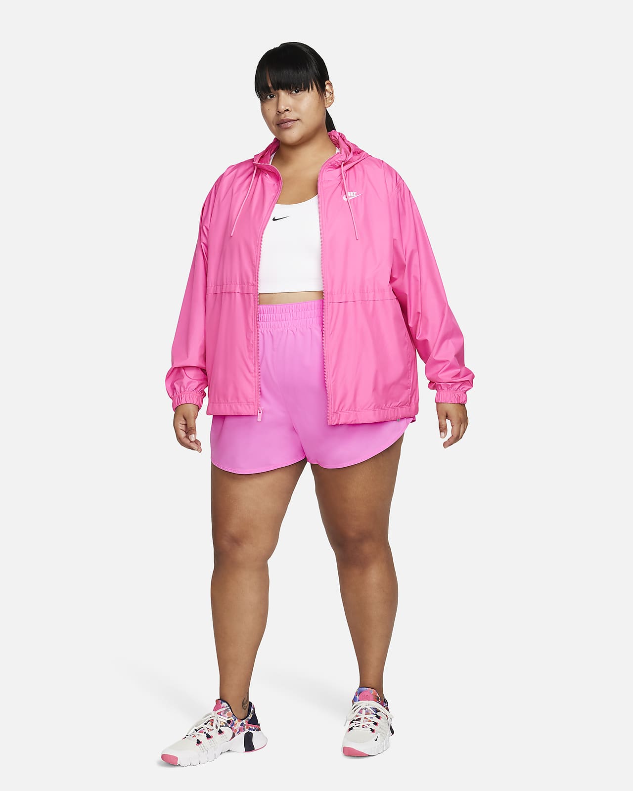 Nike Women`s Dri_FIT Plus Size Running Shorts, B(dh2563-026)/R, 1X