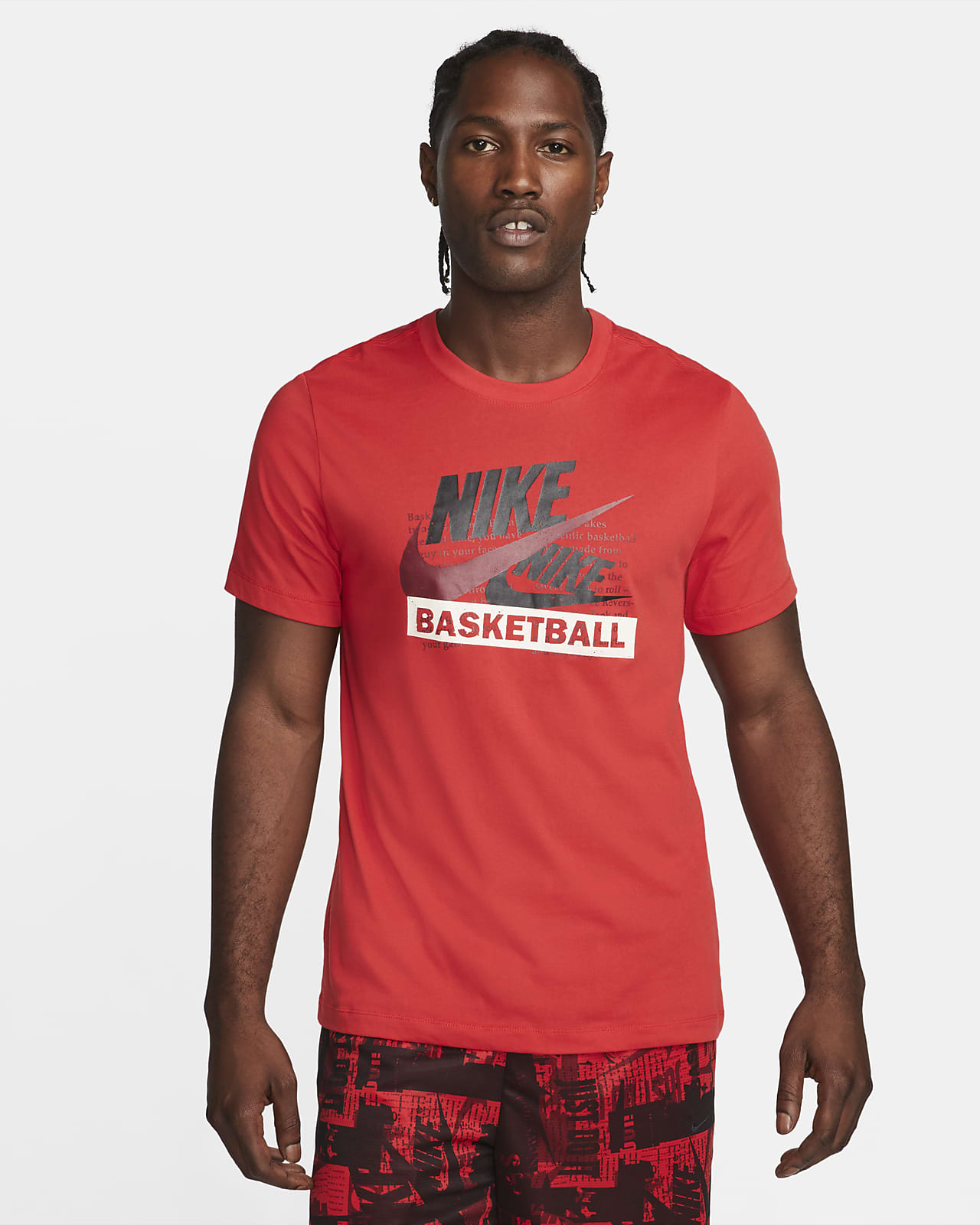 เสื้อยืดบาสเก็ตบอลผู้ชาย Nike Dri-FIT