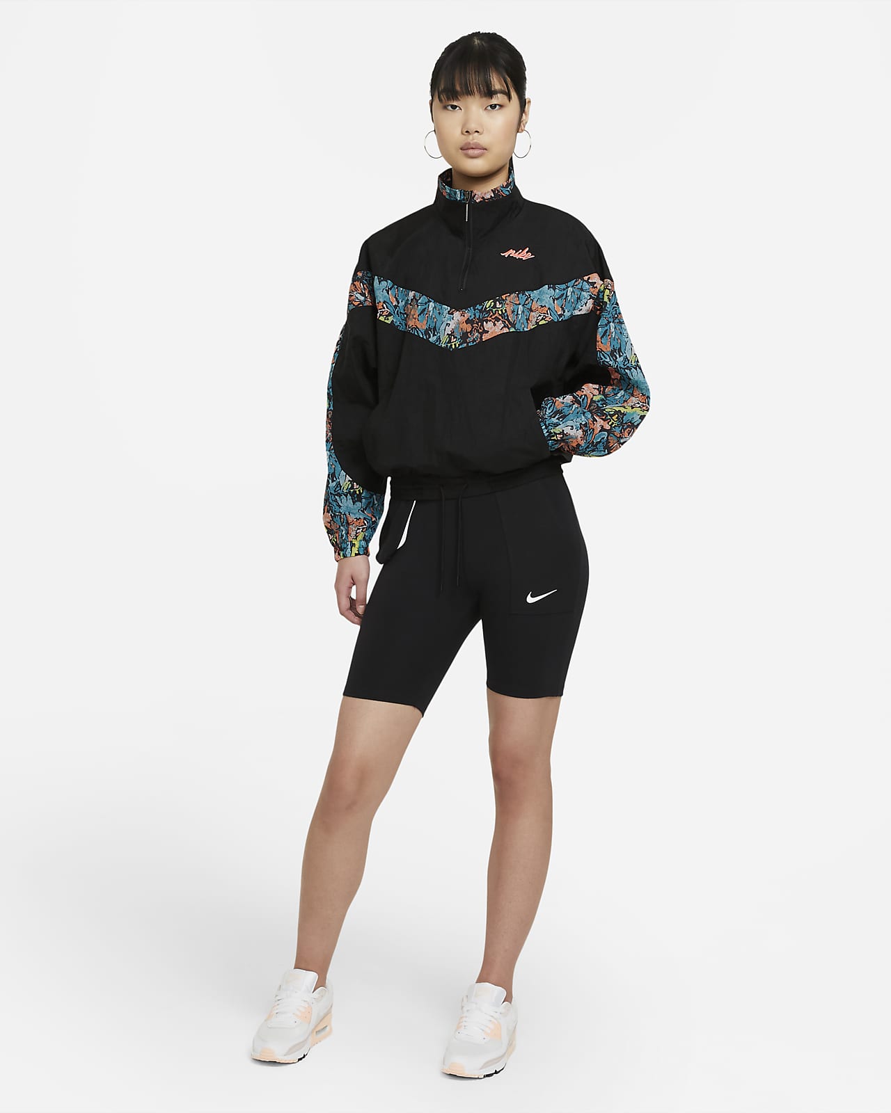 nike women's sportswear colorblocked woven jacket