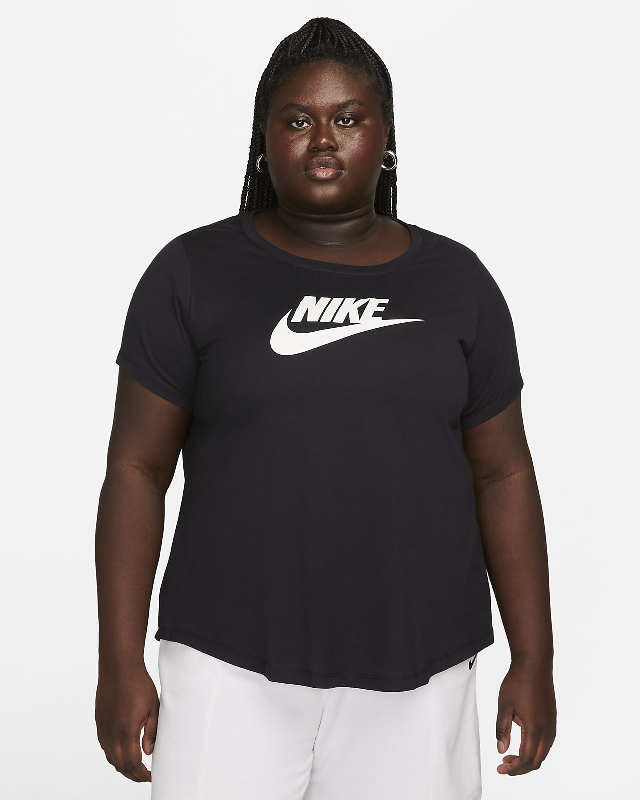 Dámské tričko Nike Sportswear Essentials s logem (větší velikost)