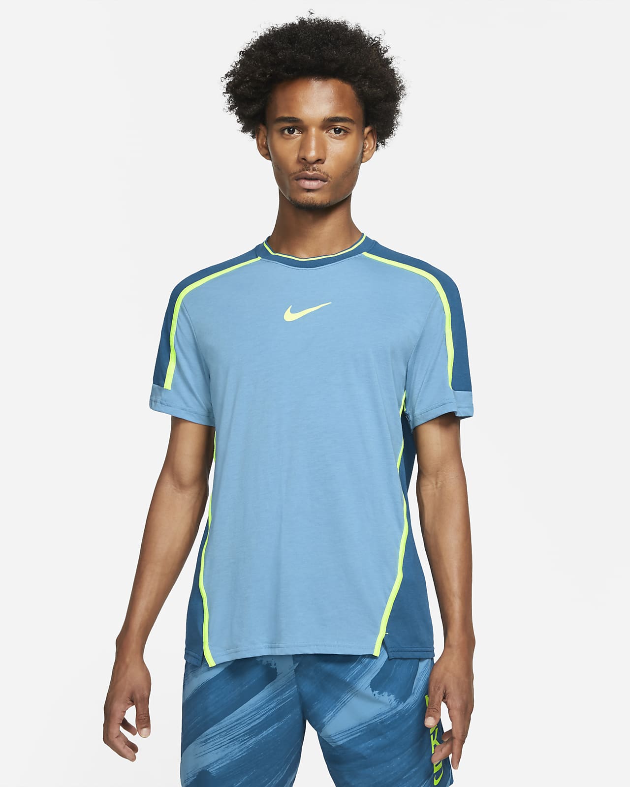 Nike Dri-FIT Sport Clash Trainingstop met korte mouwen voor heren. Nike NL