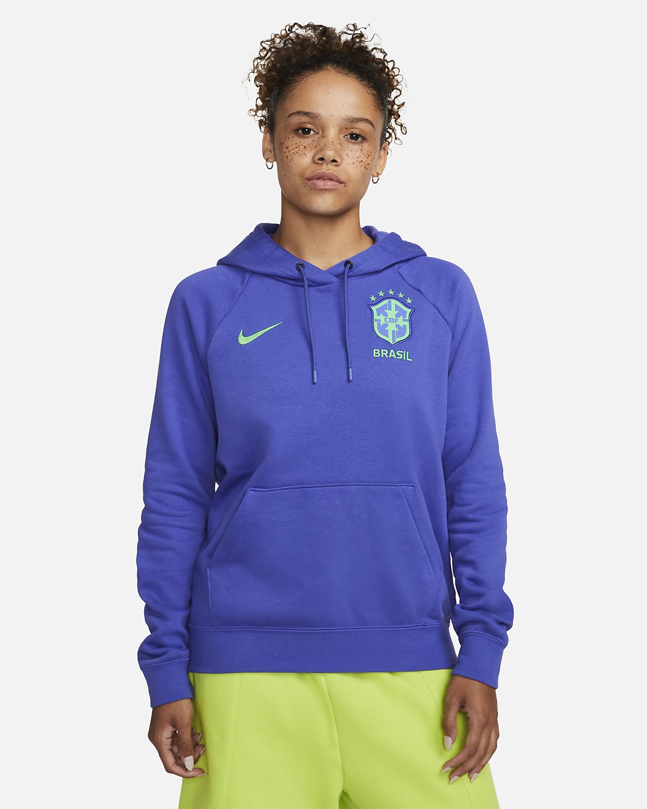 Brazil Women's Fleece Pullover Hoodie. Nike.com