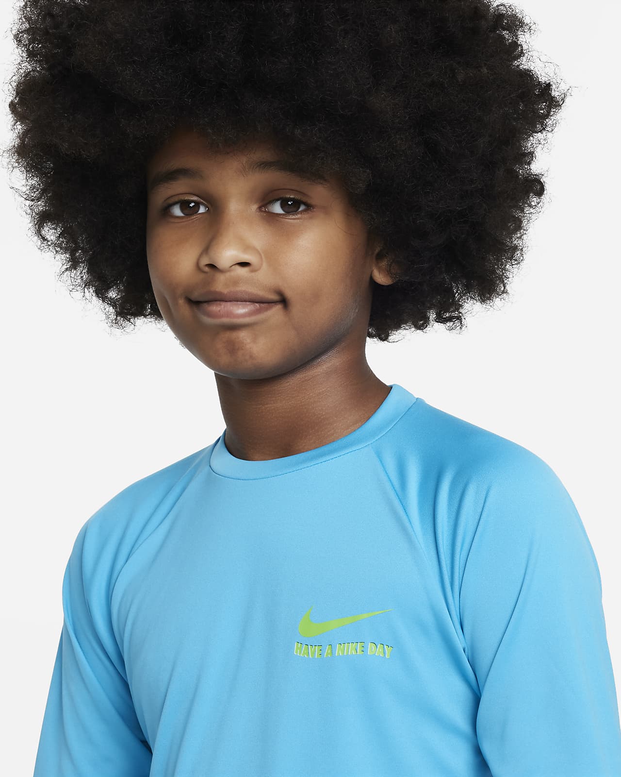 Camiseta de natación Hydroguard de manga larga para niños talla grande Nike  Dri-FIT