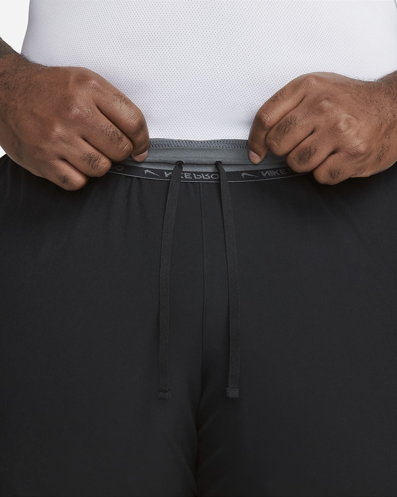Nike Pro Dri-FIT Men's Long Shorts, S, Iron Grey/Black/Black at