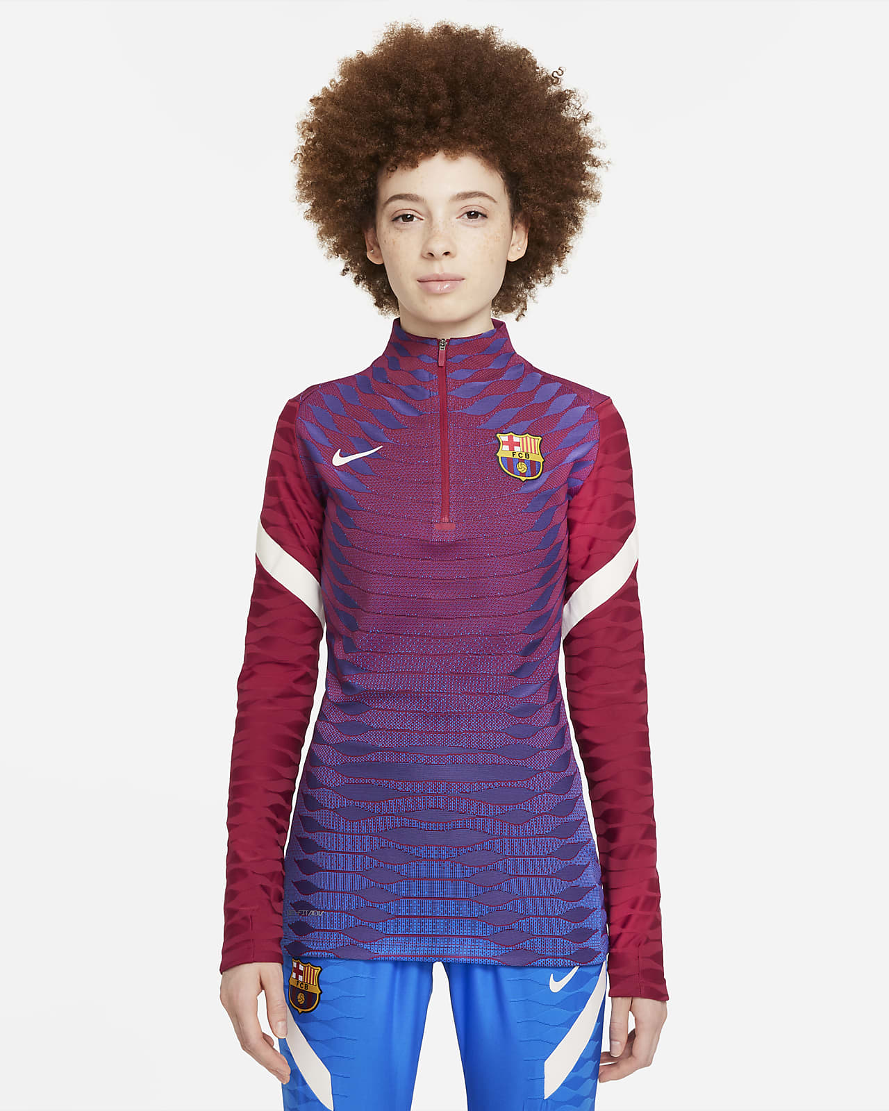 FC Barcelona Strike Elite Nike Dri-FIT ADV Kadın Futbol Antrenman Üstü