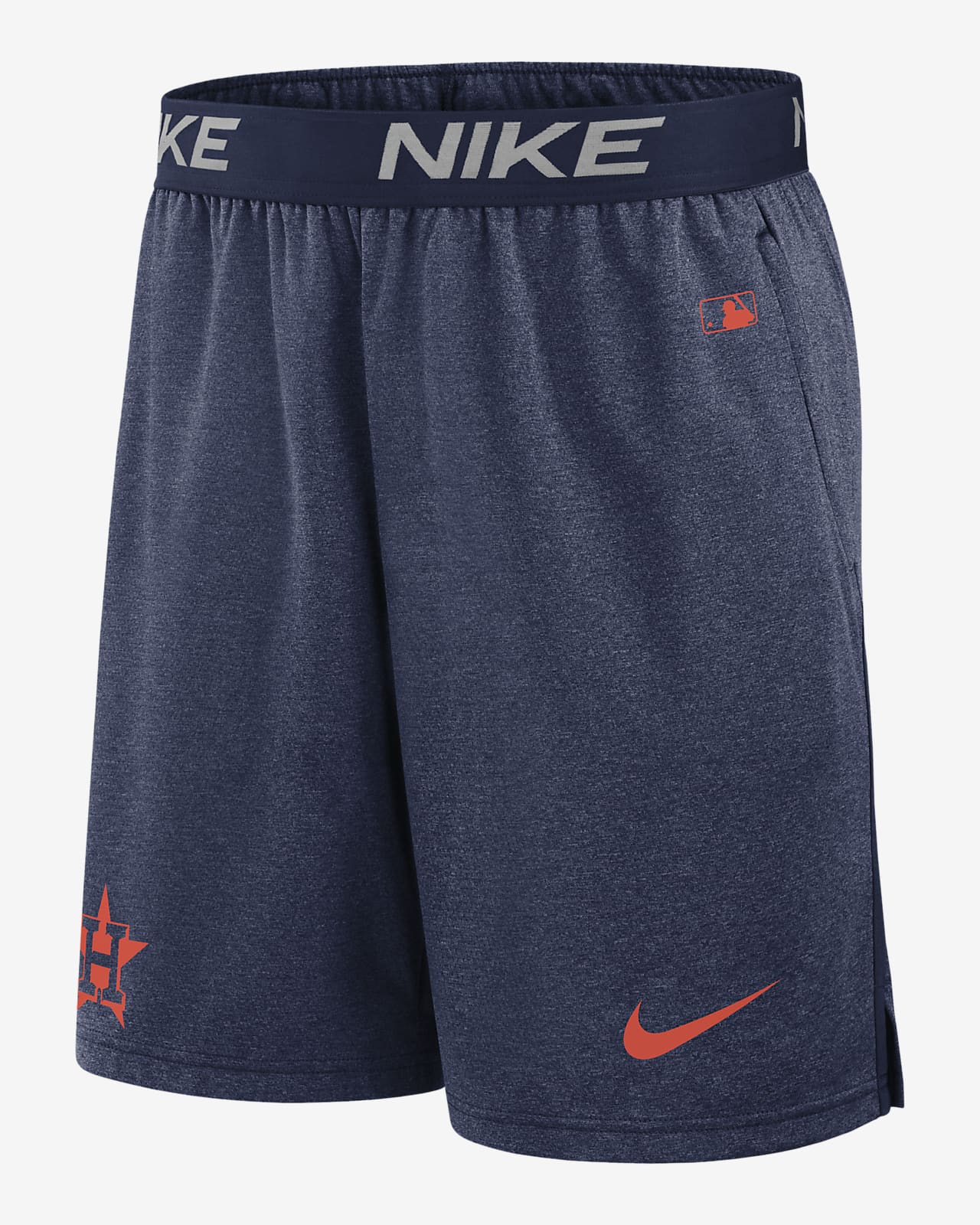 Shorts Nike Dri-FIT de la MLB para hombre Houston Astros Authentic Collection Practice