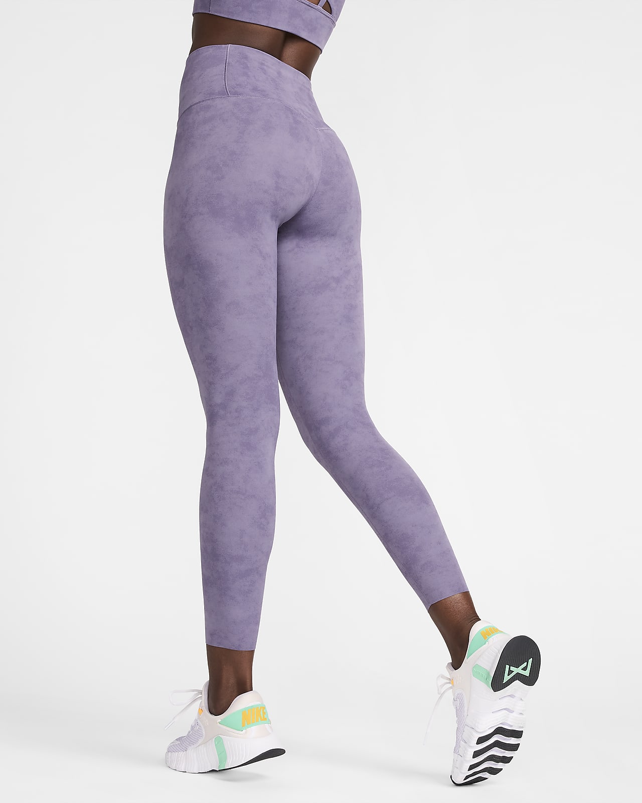 Nike Zenvy Tie-Dye Women's Gentle-Support High-Waisted 7/8 Leggings. Nike FI