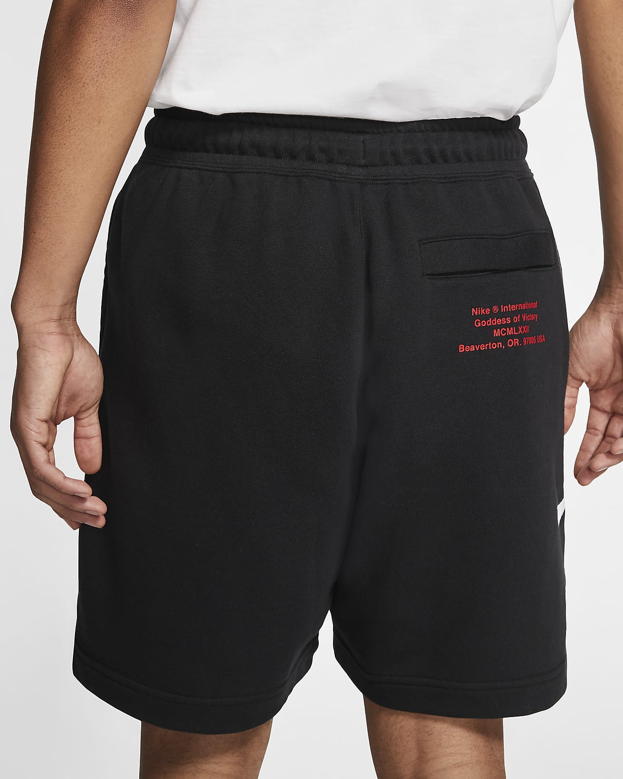 nike double logo shorts