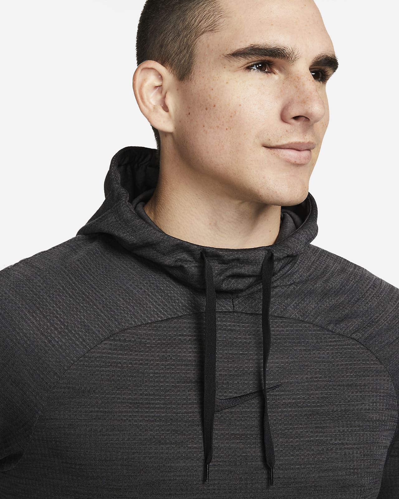 Nike Men's Dry Long Sleeve Hoodie Tee M / College Navy/White