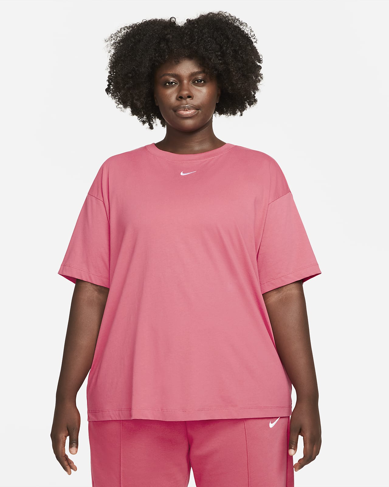 Nike Sportswear Essential Camiseta oversize de manga corta (Talla grande) -  Mujer. Nike ES