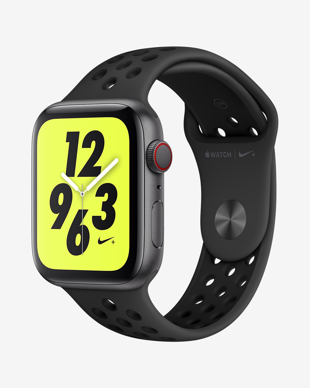 Apple Watch Nike+ Series 4 (GPS + Cellular) met sportbandje van Nike (44  mm) Open Box Sporthorloge. Nike BE