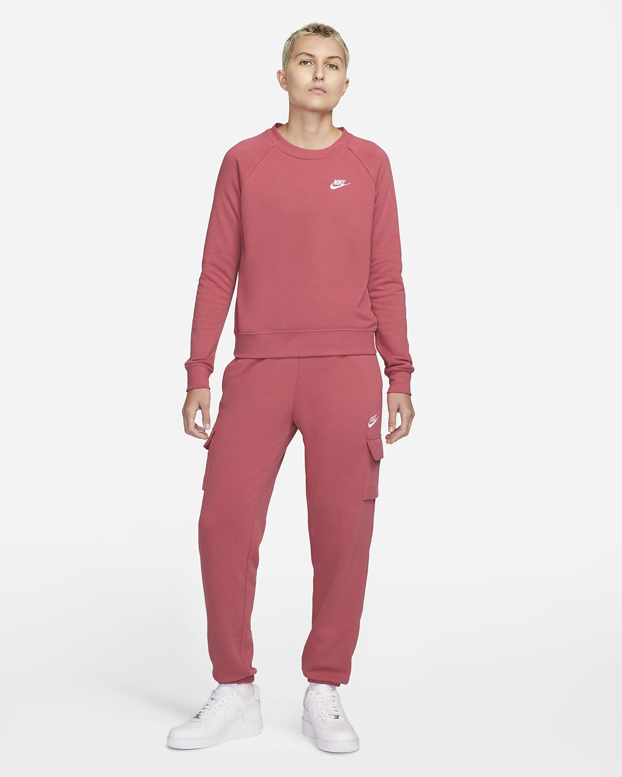 Maglia a girocollo in fleece Nike Sportswear Essential - Donna. Nike IT