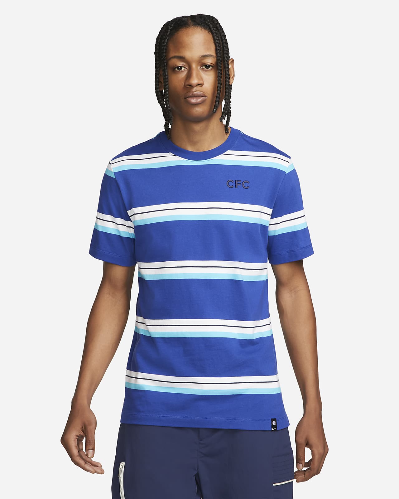 Chelsea Collection T-Shirt - Blue/White - Mens