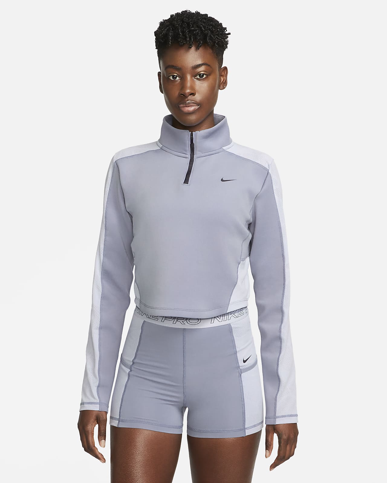 Regulering I nåde af Modernisere Langærmet Nike Dri-FIT-træningsoverdel med 1/4 lynlås til kvinder. Nike DK
