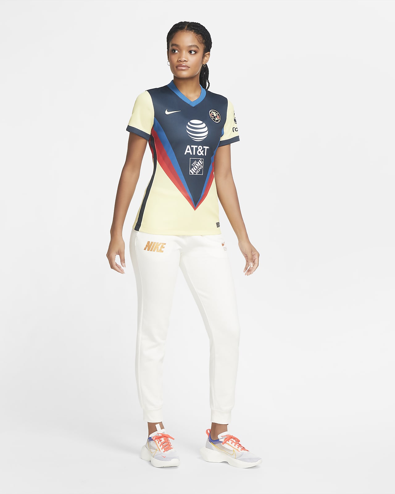 Jersey de fútbol del Club América local 2020/21 Stadium para mujer. Nike MX