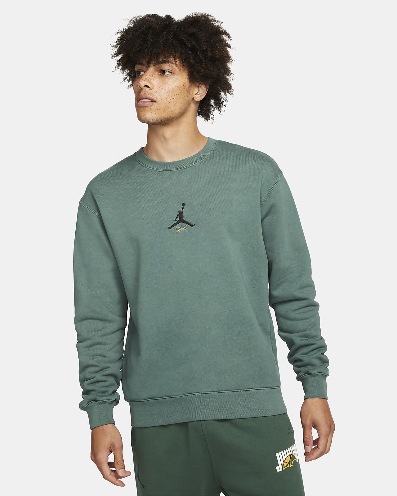 Sudadera de cuello redondo de tejido Fleece para hombre Jordan Flight  Heritage. Nike.com