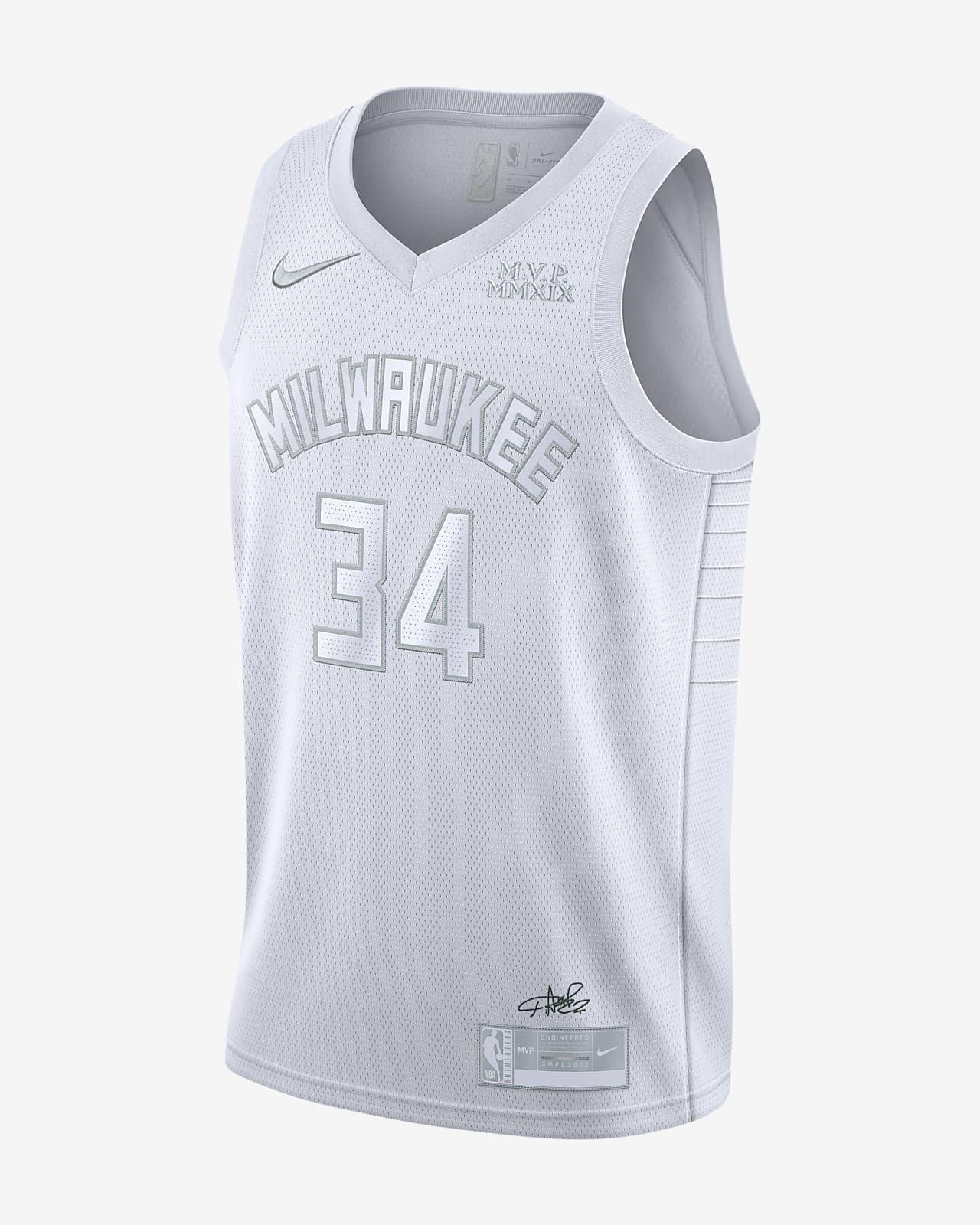 Camiseta Nike NBA para hombre Giannis Antetokounmpo Bucks MVP. Nike MX