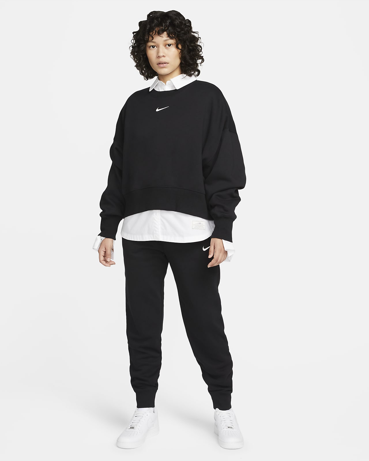 Nike Sportswear Phoenix Fleece Women's Oversized Crew-Neck Logo