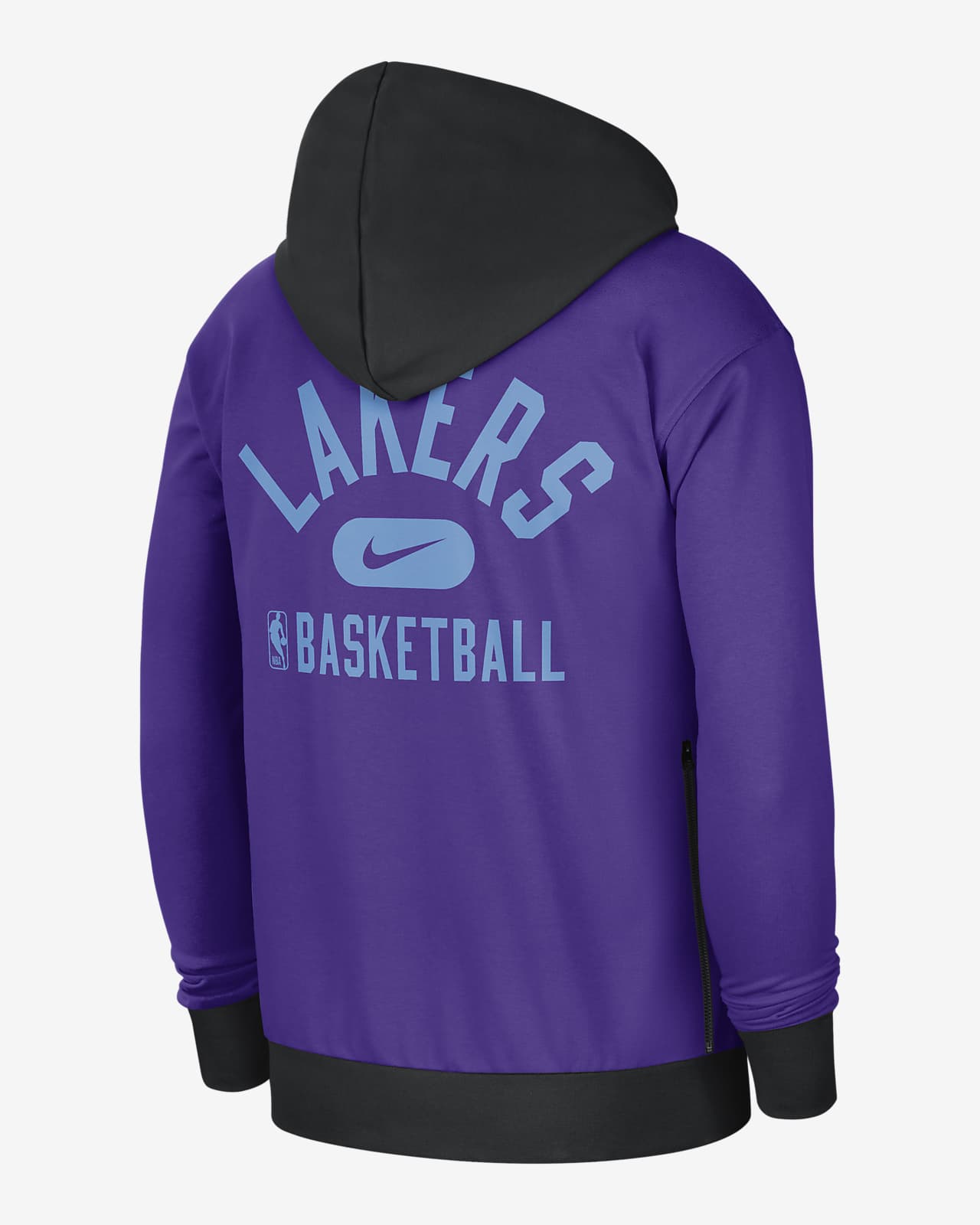 Felpa in fleece con cappuccio e zip a tutta lunghezza Los Angeles Lakers  Courtside Nike NBA - Uomo. Nike IT