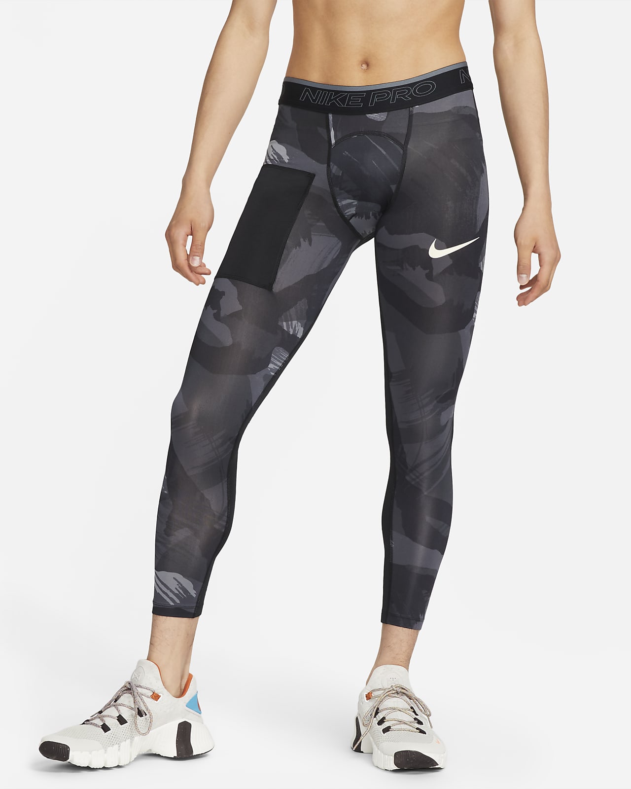 Millimeter Terugspoelen Betrokken Nike Pro Dri-FIT Tights met camouflageprint voor heren. Nike NL