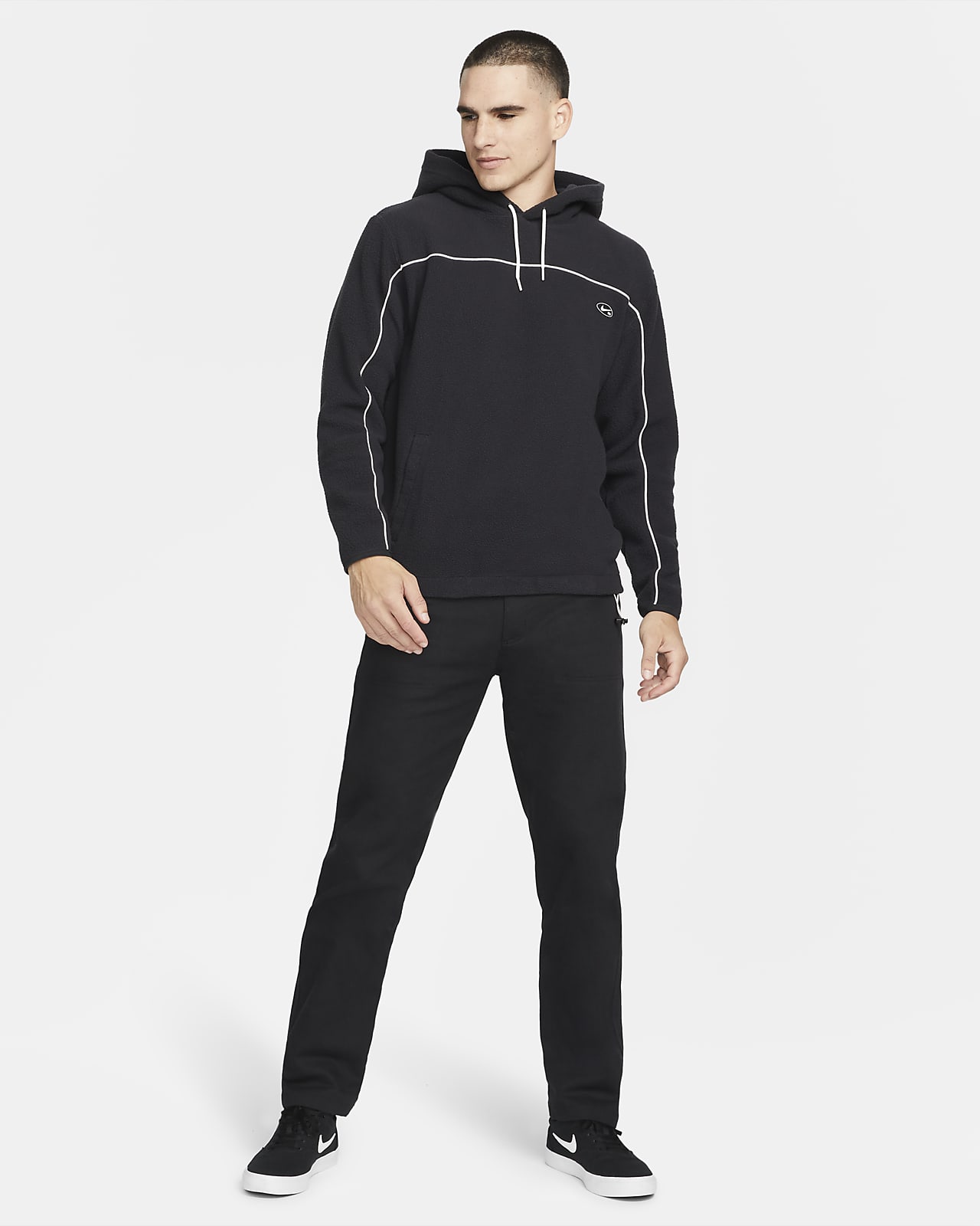 Nike SB High-Pile Fleece Skate Hoodie. Nike HU