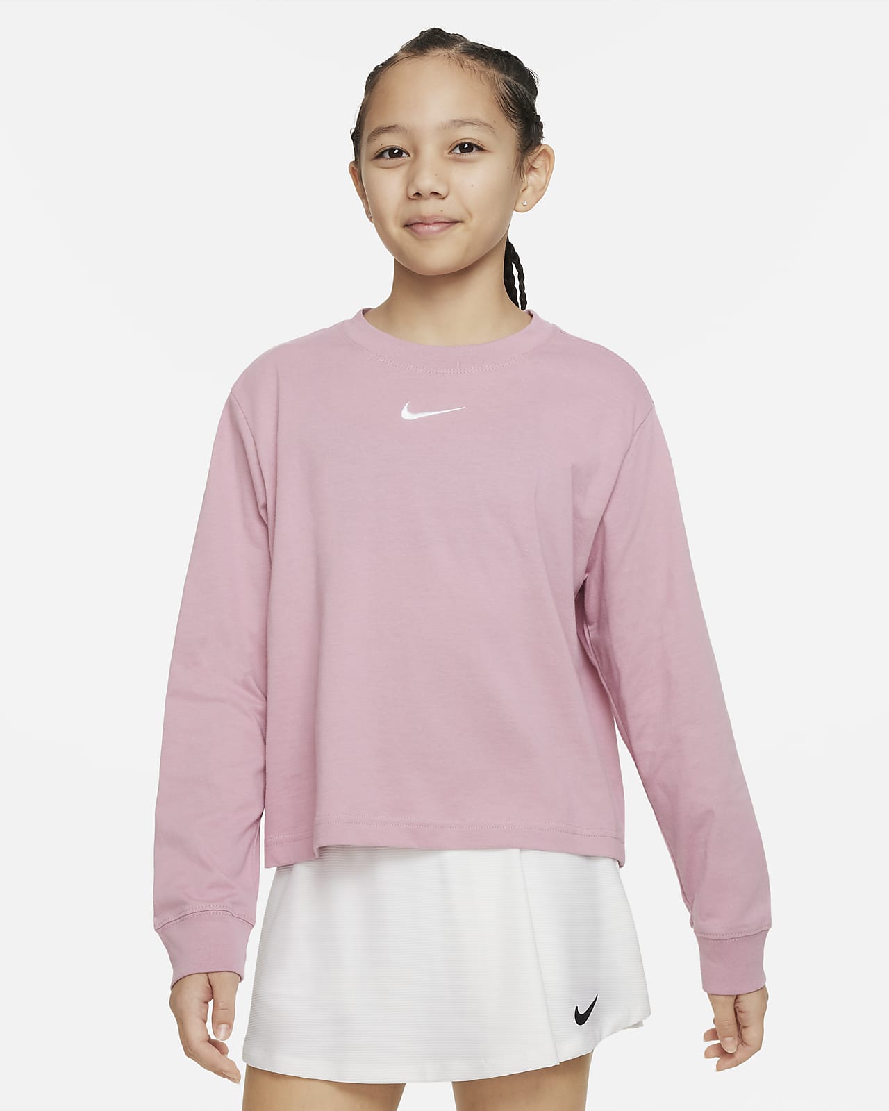 Nike Sportswear Essential Big (Girls') Long-Sleeve Nike.com