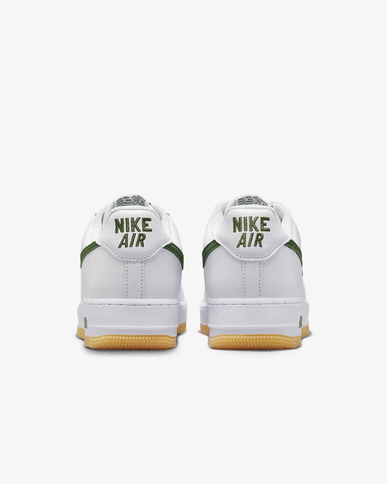 Nike Air Force 1 '07 sneakers in white and green