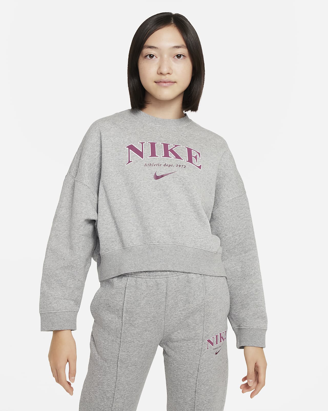 klimaat Stout Wacht even Nike Sportswear Older Kids' (Girls') Fleece Sweatshirt. Nike LU