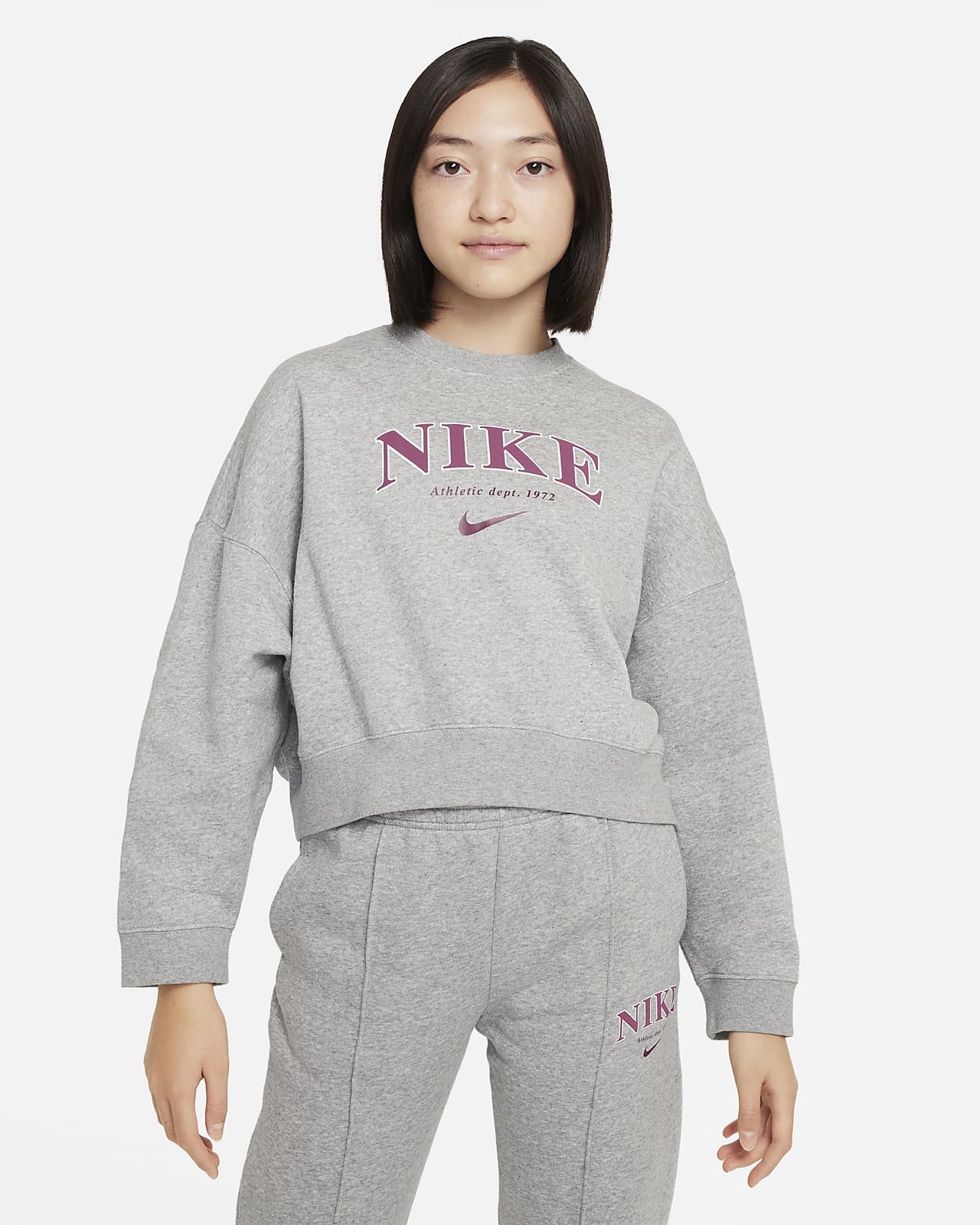 Nike Sportswear Older Kids' (Girls') Fleece Sweatshirt. Nike UK